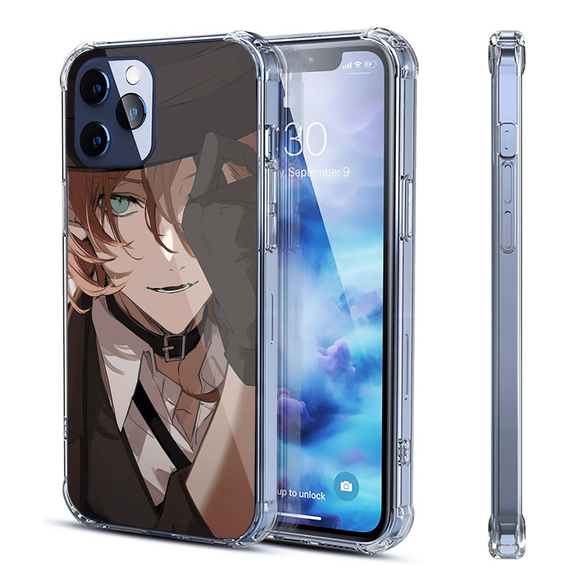 （画像用） 文豪ストレイドッグス Bungo Stray Dogs 【iPhone 12シリーズ対応】透明スマホケース（クリアソフトケース）